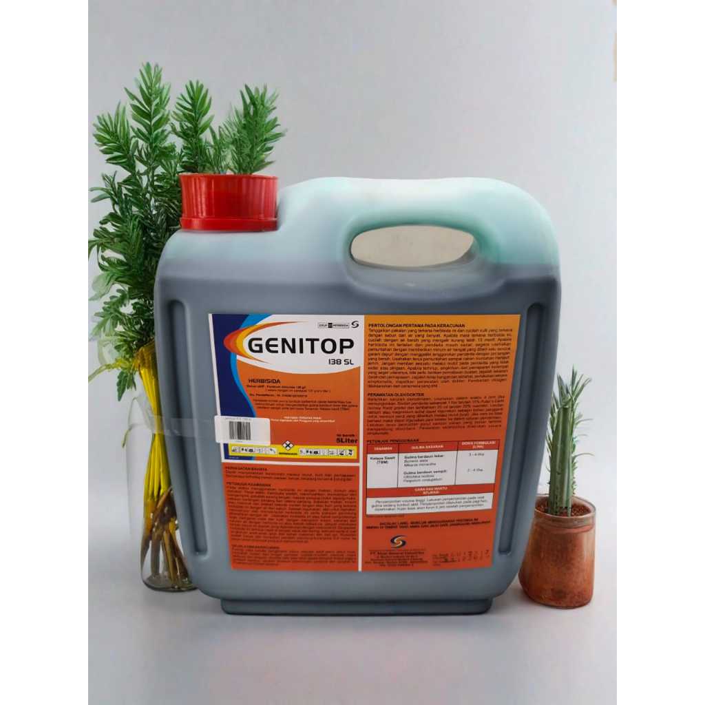 Jual ( ORI 100% ) HERBISIDA GENITOP 138 SL 5 LTR | Shopee Indonesia