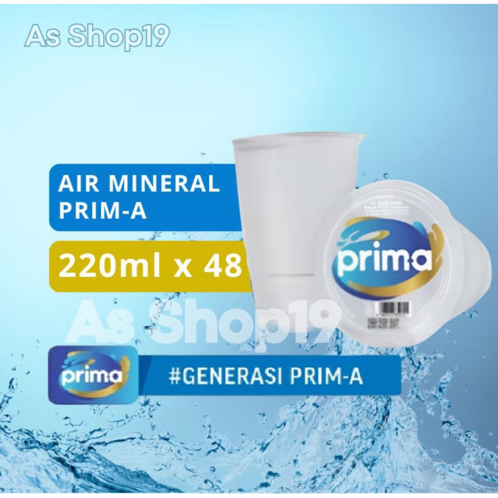 Jual Air Mineral Prima 220 ml isi 48 pcs - Kemasan Gelas | Shopee Indonesia