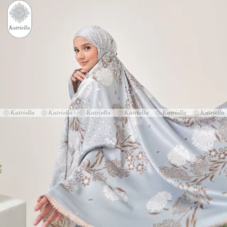 Katriella - Mukena Dewasa Silky Premium Mukenah Jumbo 2 in 1 Resleting Dandelion