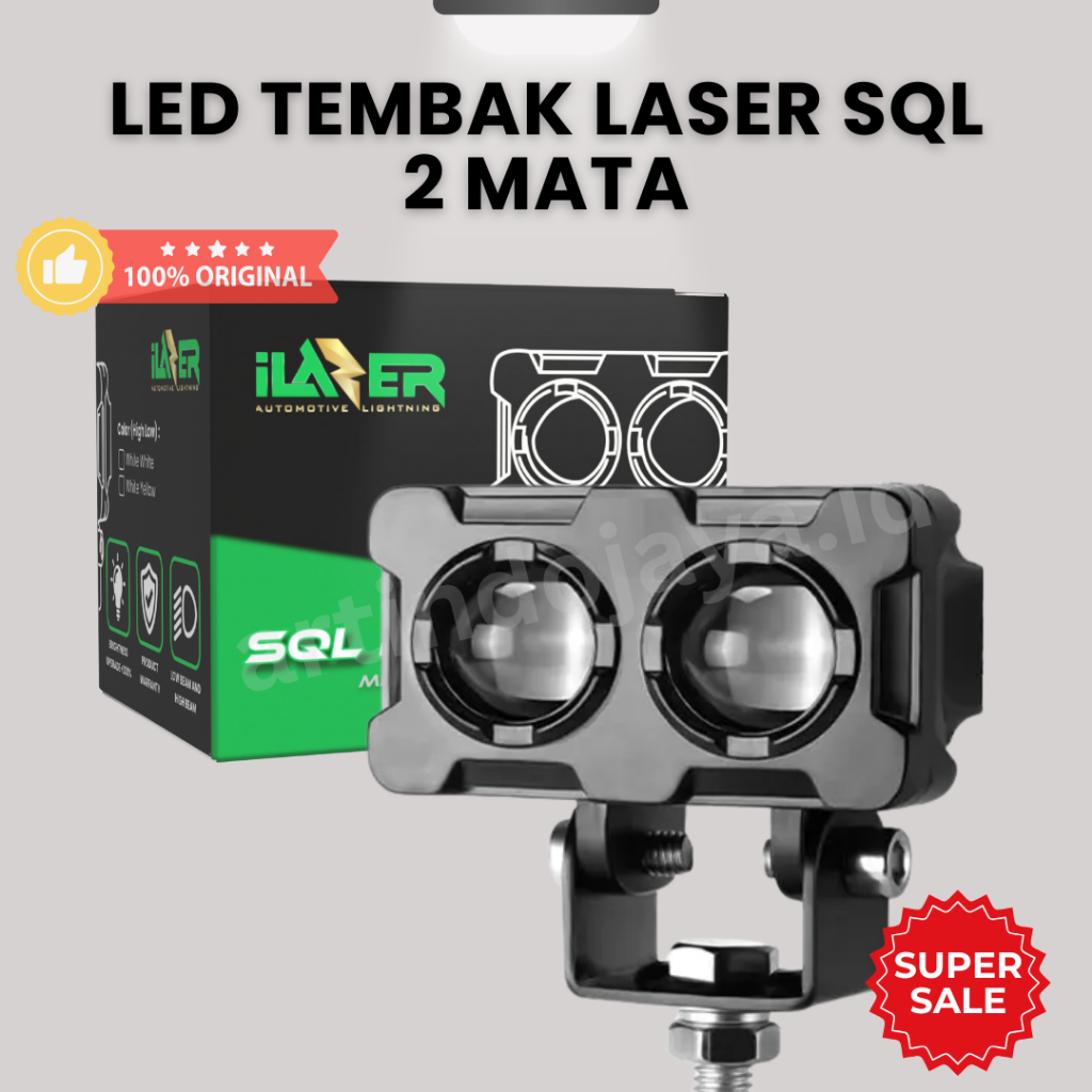 Jual Lampu Tembak SQL 2 Mata 16 watt Mini Laser Projector Sorot Foglamp ...