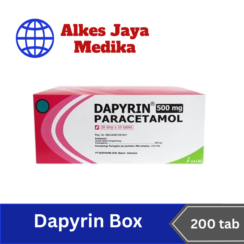 Jual Dapyrin 500mg Box Isi 200 Tablet - Obat Demam & Sakit Kepala ...