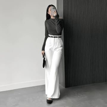 Nenjie Etta Pants Celana Kulot Highwaist Flare Pants Premium Semiwool S XXL