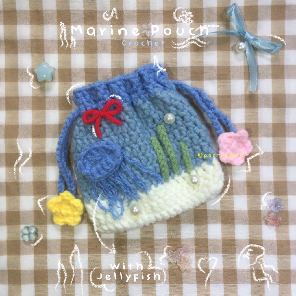 Jual Marine pouch crochet pouch rajut | Shopee Indonesia