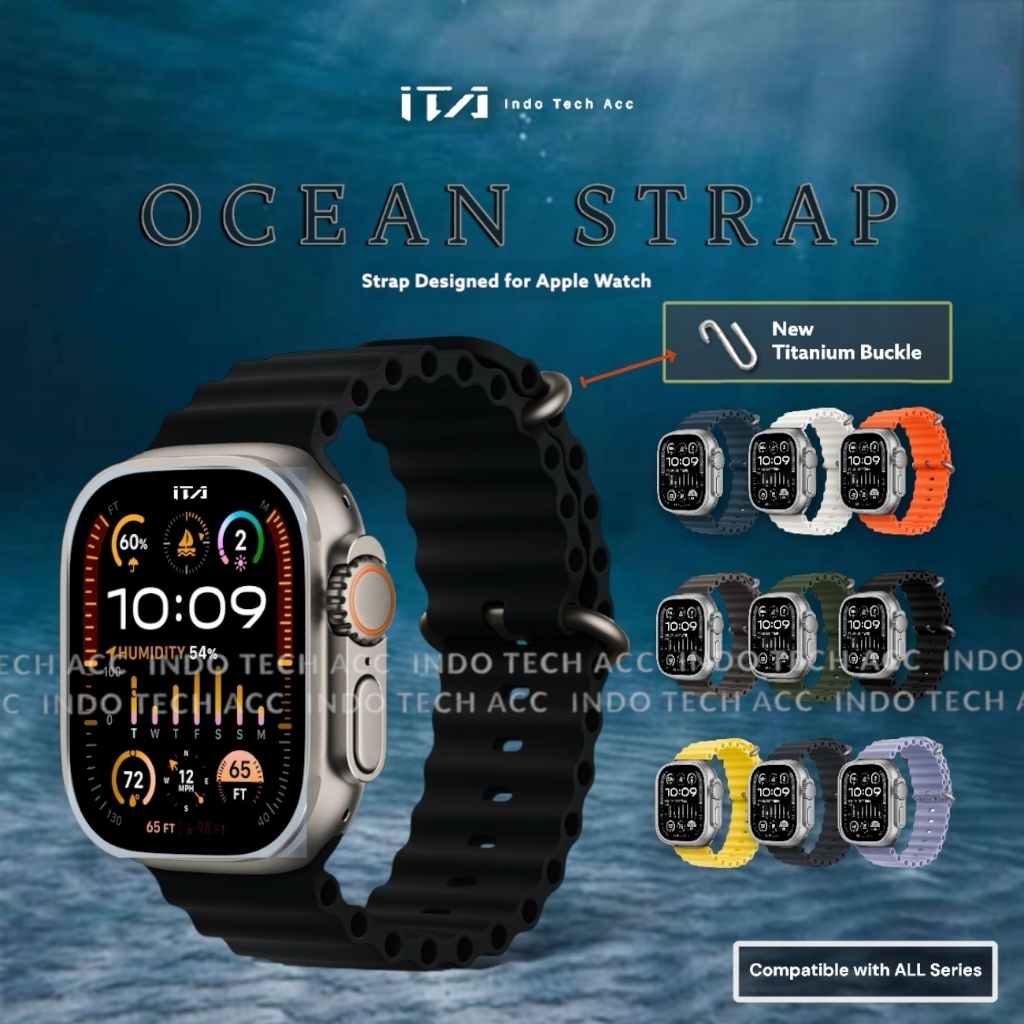 Strap Rubber Mariner Ocean Strap Apple Watch  Ultra/11/10/9/8/7/6/5/4/3/2/1/SE 49/46/45/44/42MM