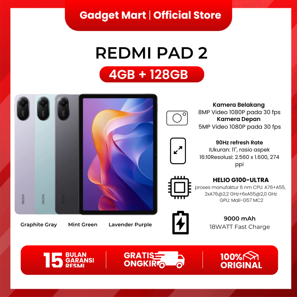 XIAOMI REDMI PAD GARANSI RESMI