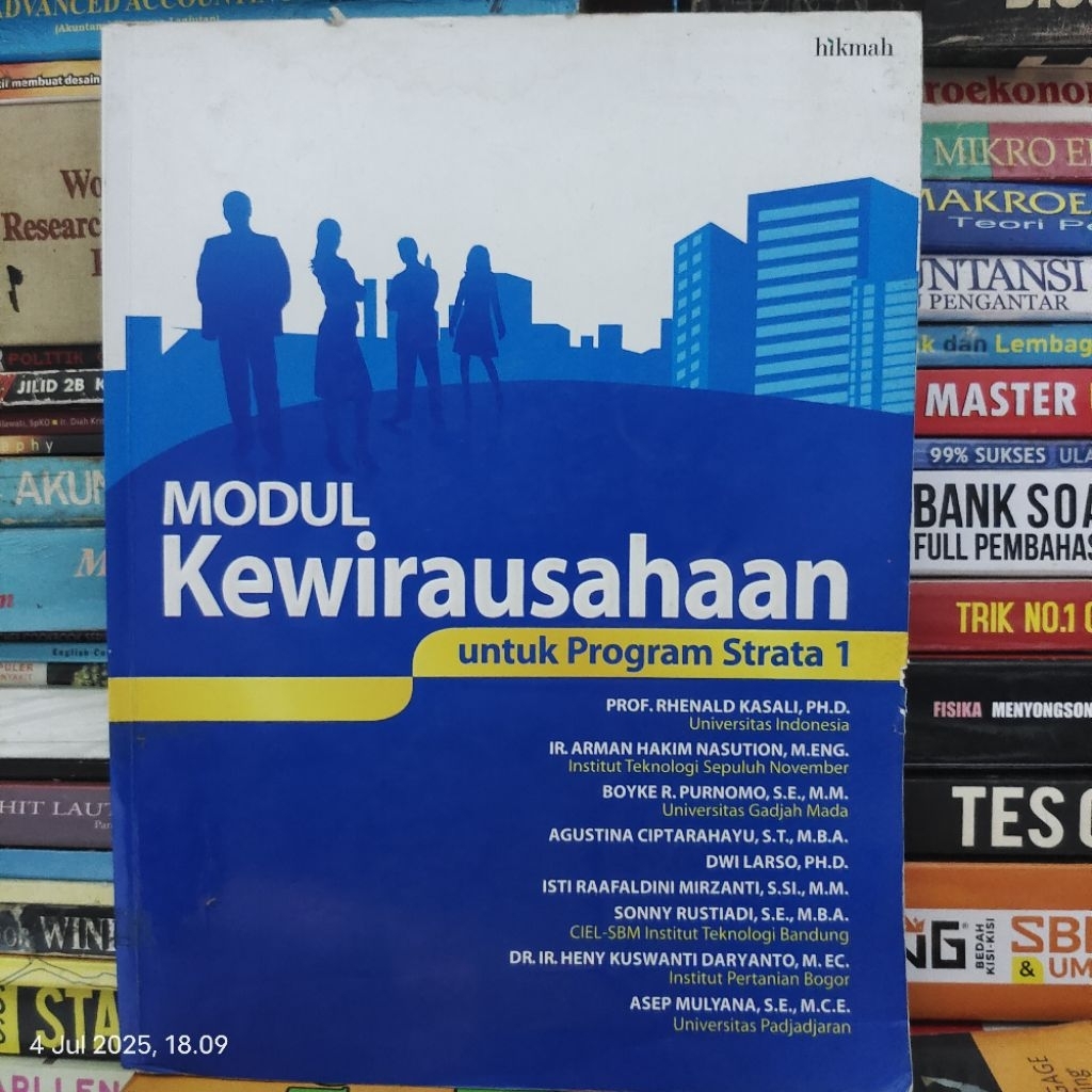 Jual BUKU MODUL KEWIRAUSAHAAN UNTUK PROGRAM STRATA 1 ORIGINAL | Shopee ...