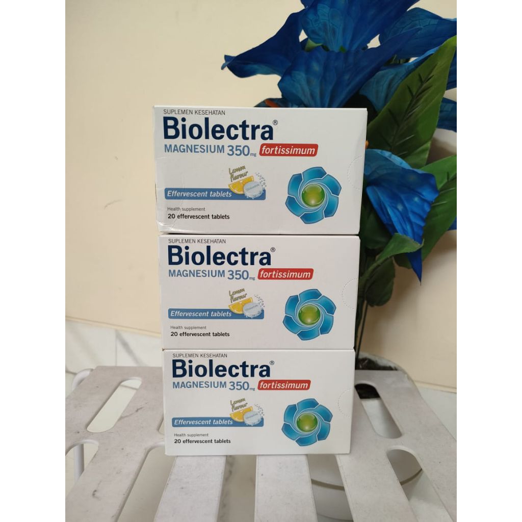Jual BIOLECTRA MANGENISUM 350MG / 1 BOX ISI 20 EFFERVESCENT TABLET ...