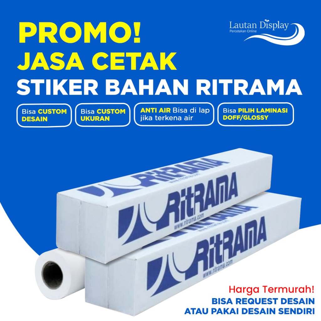 Jual Cetak Stiker Vinyl Ritrama & China – Sticker Tahan Air Custom ...