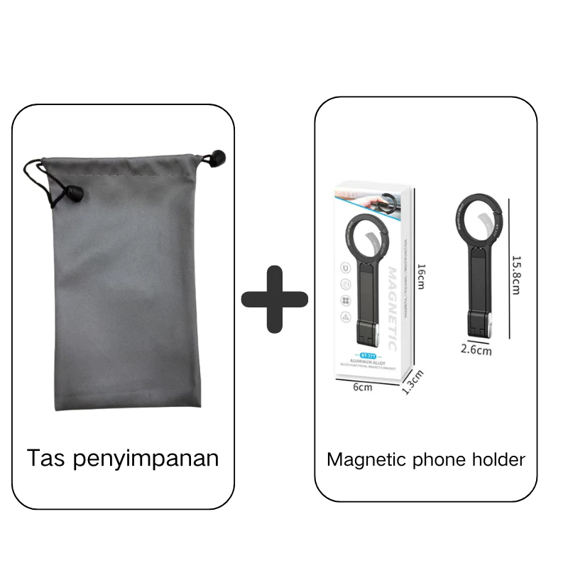 Magnetic Phone Tripod + Storage