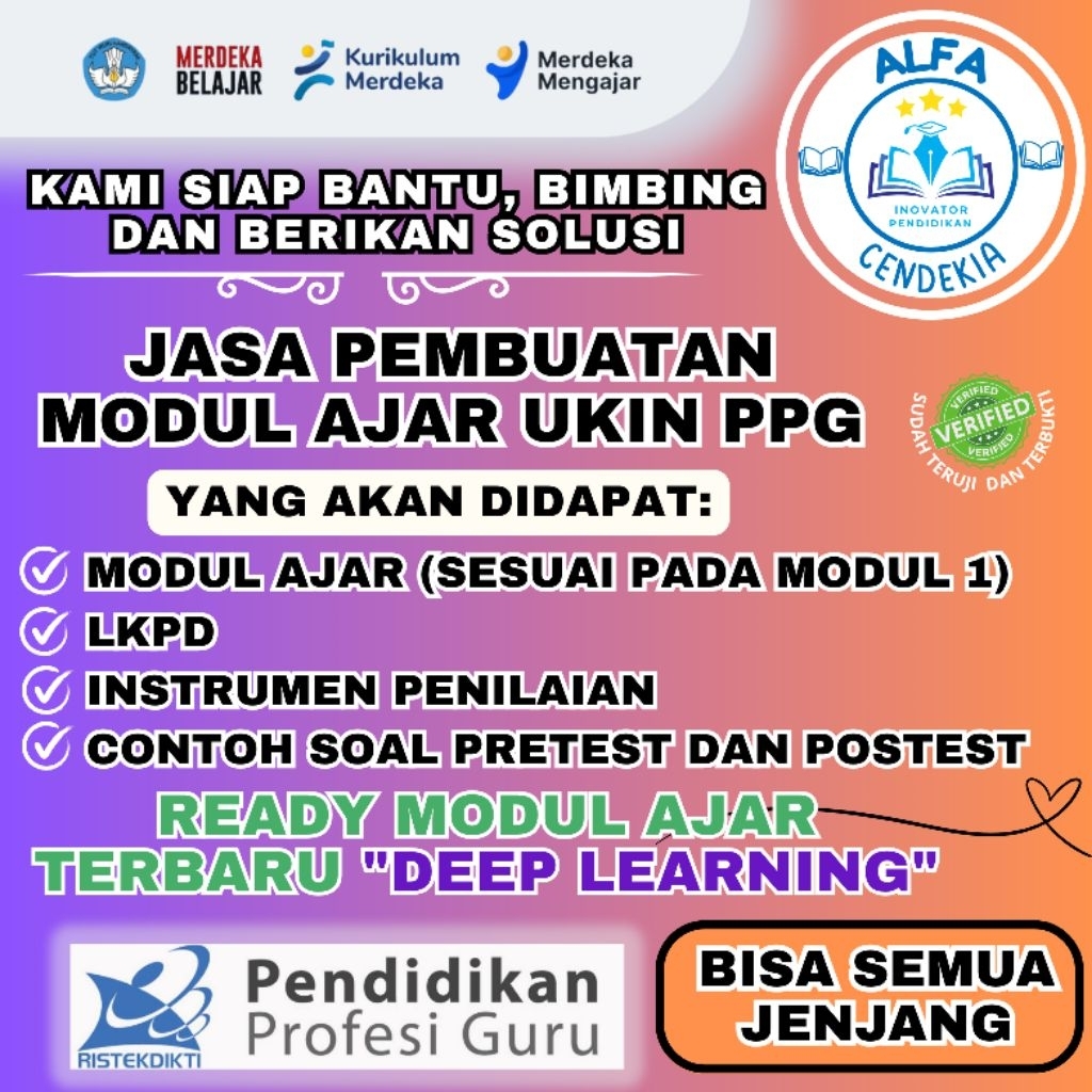 Jual Jasa Pembuatan Modul Ajar Perangkat Ajar Ukin Ppg Shopee Indonesia