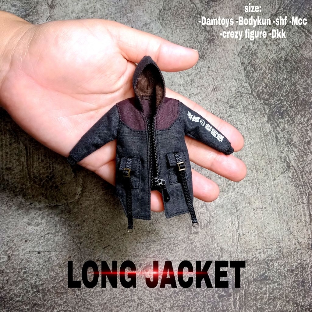 Jual kitbash 1/12 LONG JACKET B-2 (kombinasi HITAM COKLAT) | Shopee ...