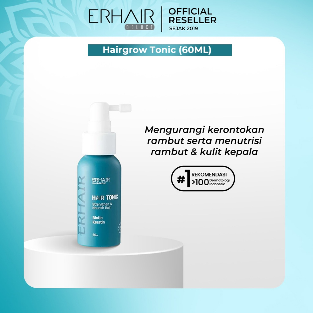 Jual ERHA ERHAIR Tonik Rambut Anti Rontok Hairgrow Tonic with Keratin ...