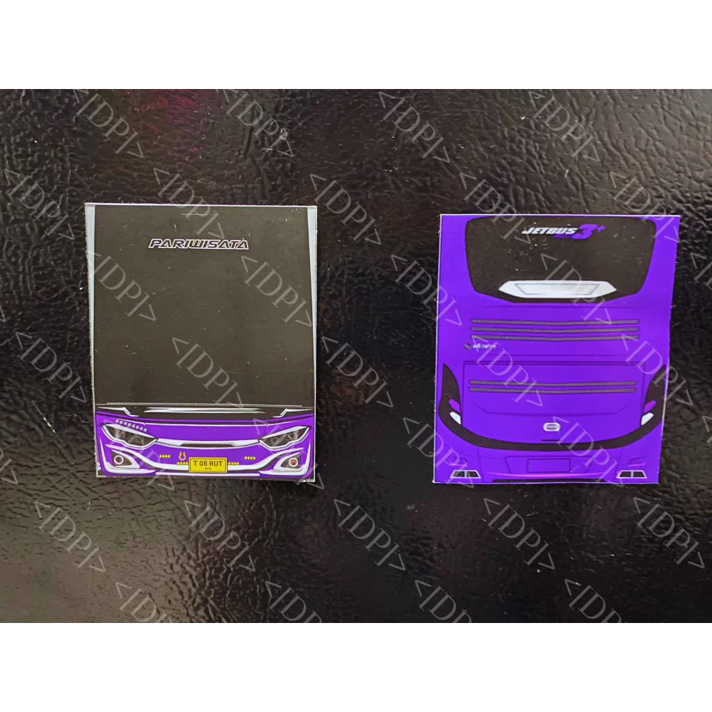 Jual Stiker Face DEPAN Miniatur Bus RKC Ungu | Shopee Indonesia