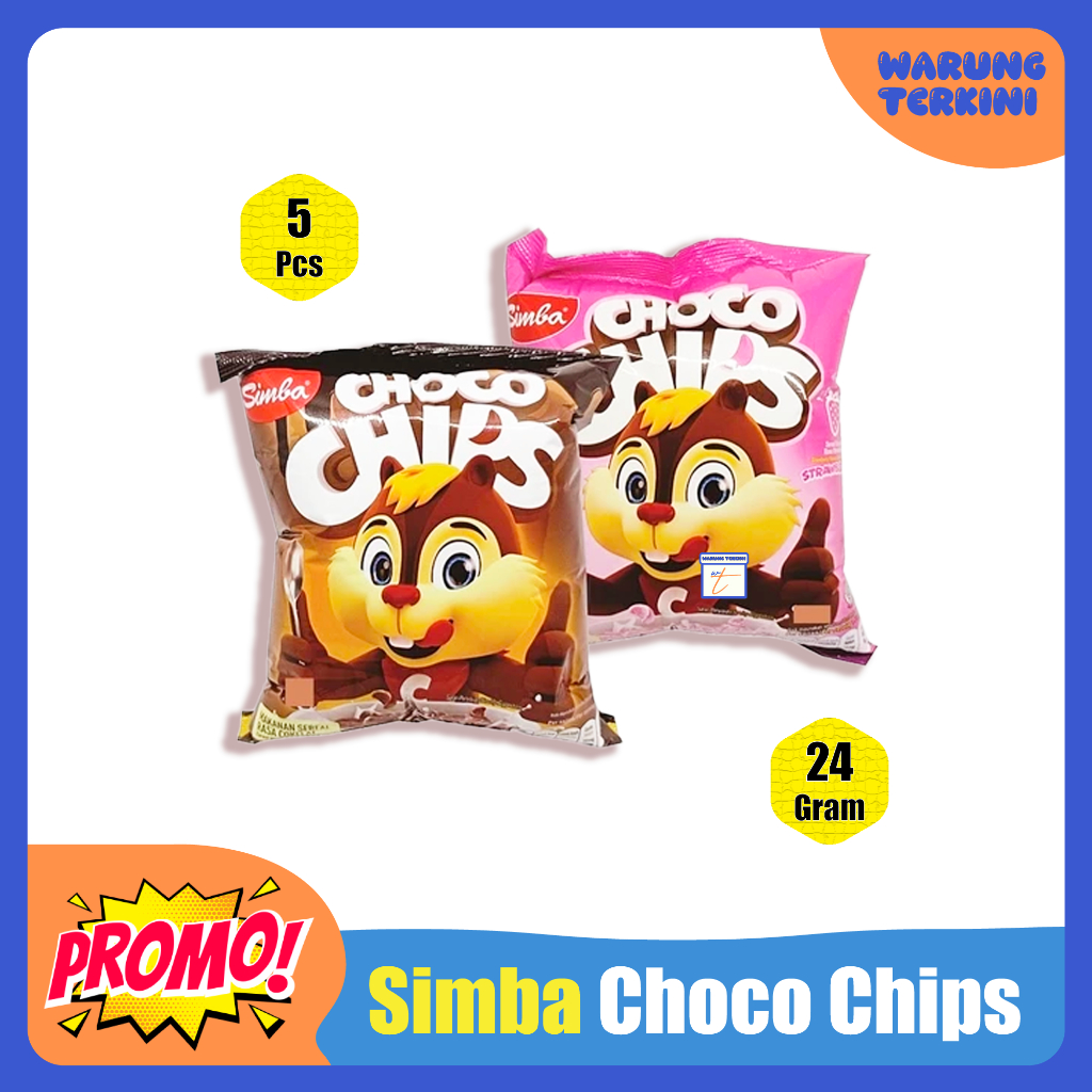 Jual Simba Choco Chips 5 Pcs 24gr | Makanan Sereal Rasa Cokelat dan ...