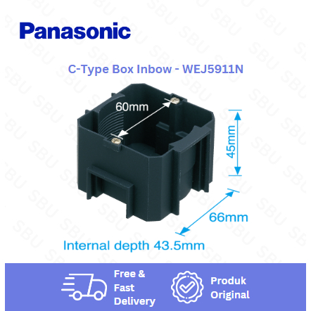 Jual Panasonic Inbow Dus/Inbow Doost/Inbow Doos/Kotak inbow 1- Gang ...