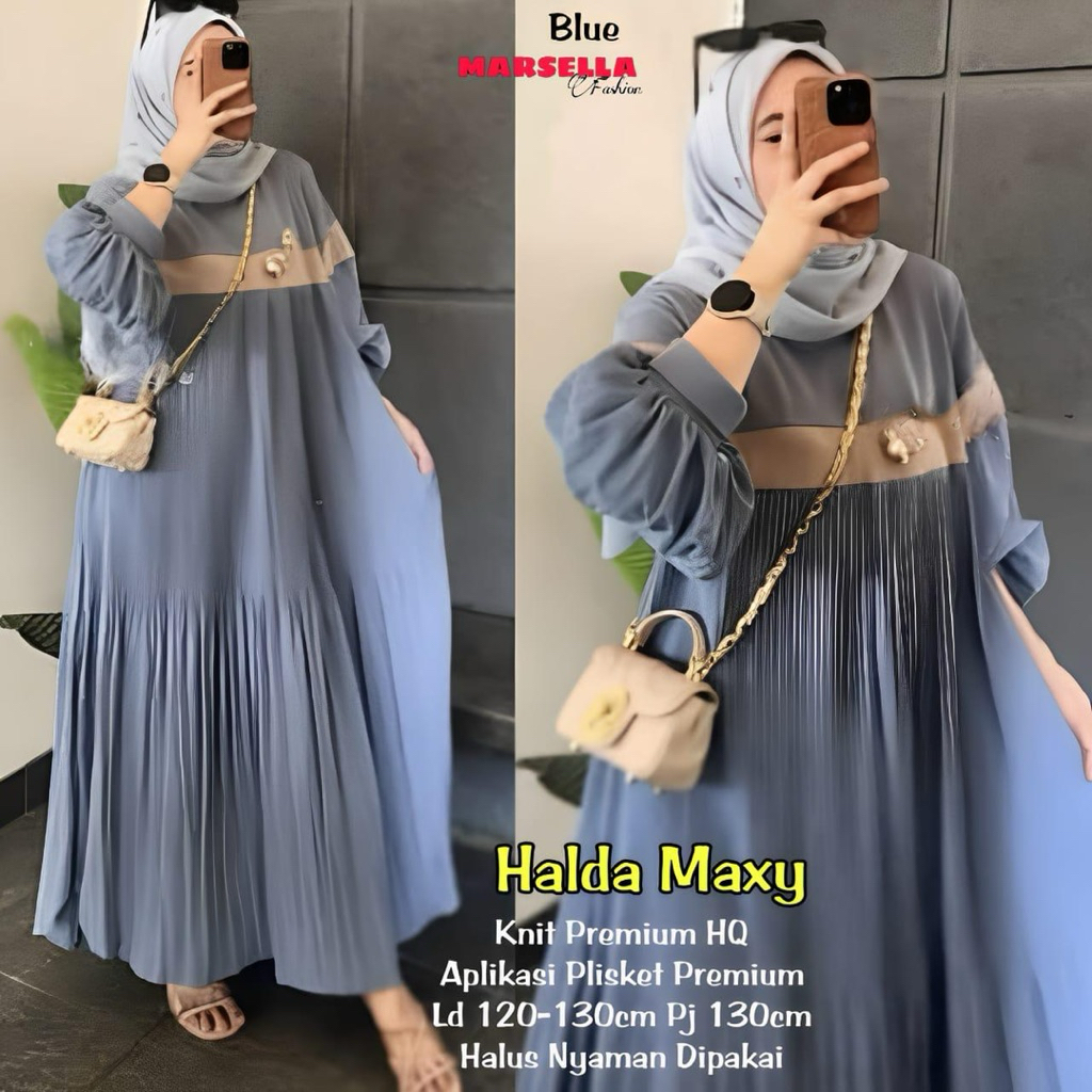 Halda Maxy/Maxy Jumbo Wanita Premium Bahan Adem Original Produk Kekinian