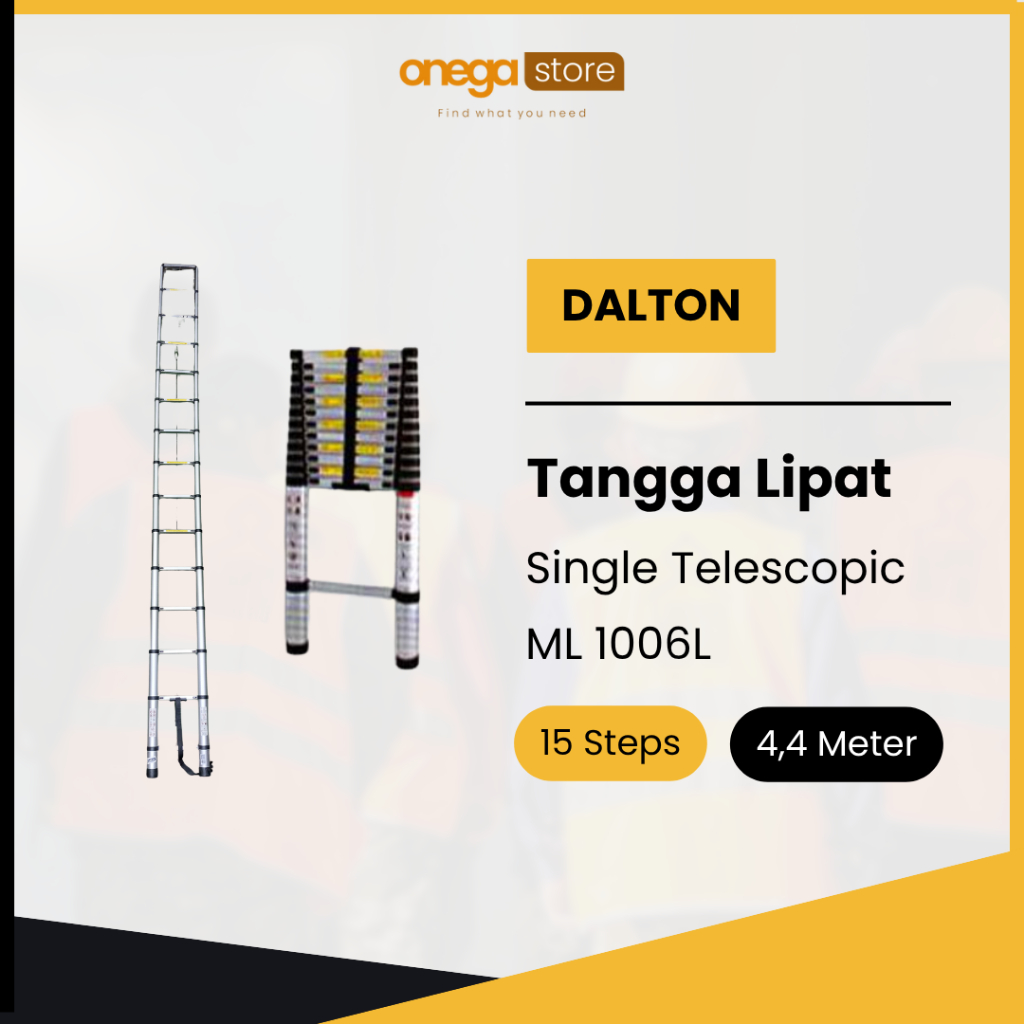 Product image Dalton Tangga Single Telescopic ML1006L/ML1007L/ML1010L 4,4 Meter