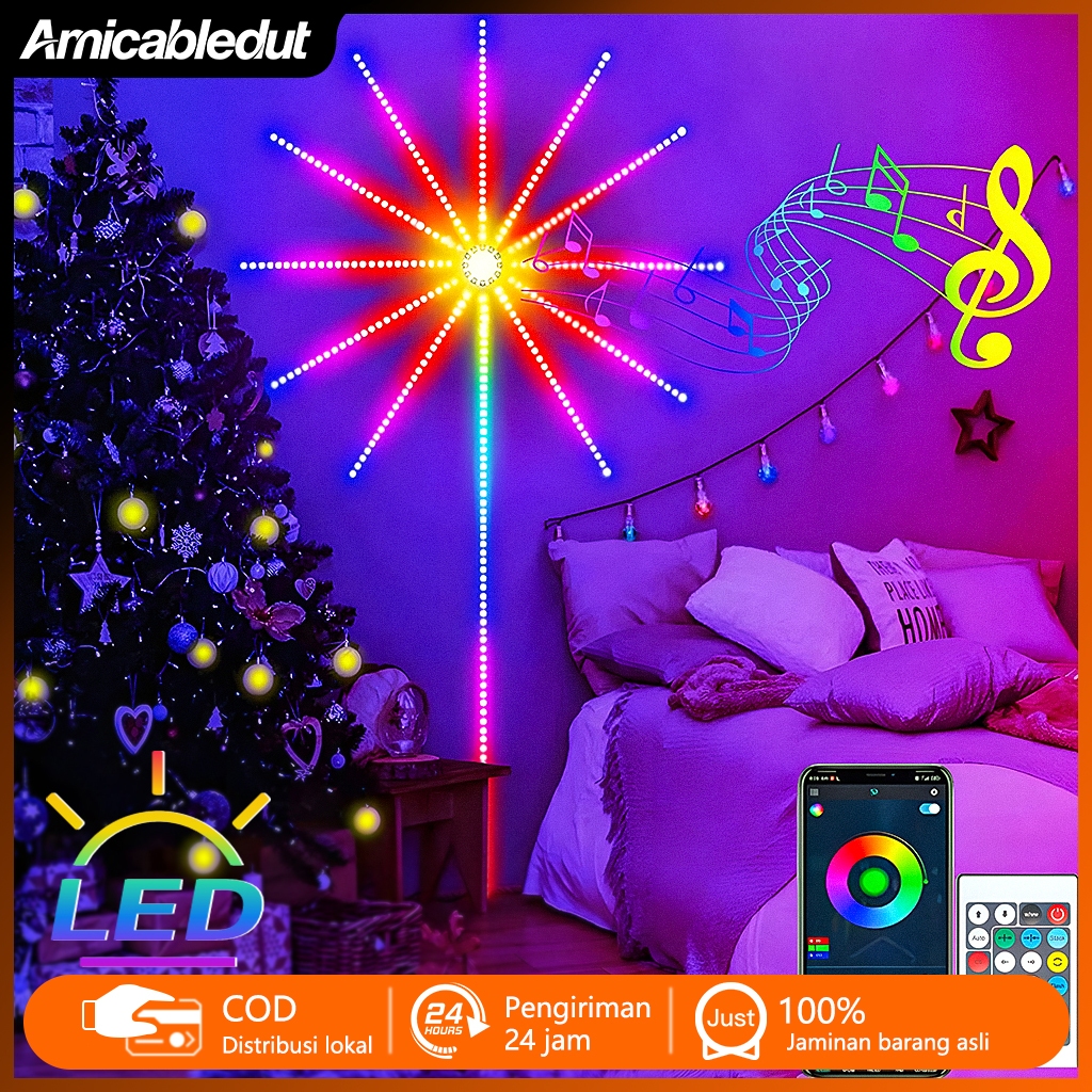 Jual 【Ready & COD】Led 5050 otomatis/Lampu Strip LED 5050 RGB Bentuk ...