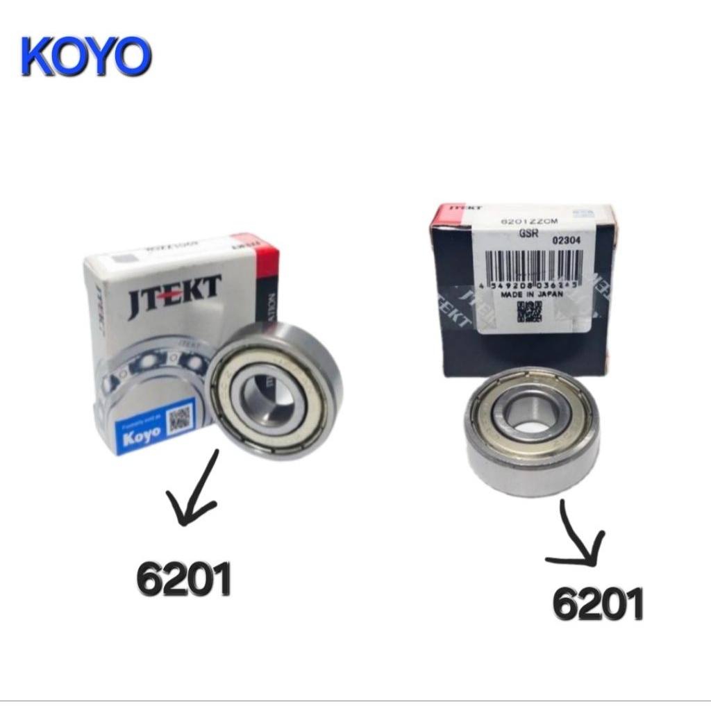 Jual SEPASANG BEARING KELAHAR 6201ZZ RODA DEPAN ALL BEAT ALL SCOOPY ...