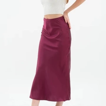 Risna Hn Rok Satin Reine 95CM Satin Long Skirt Rok Satin Panjang M Sampai XL