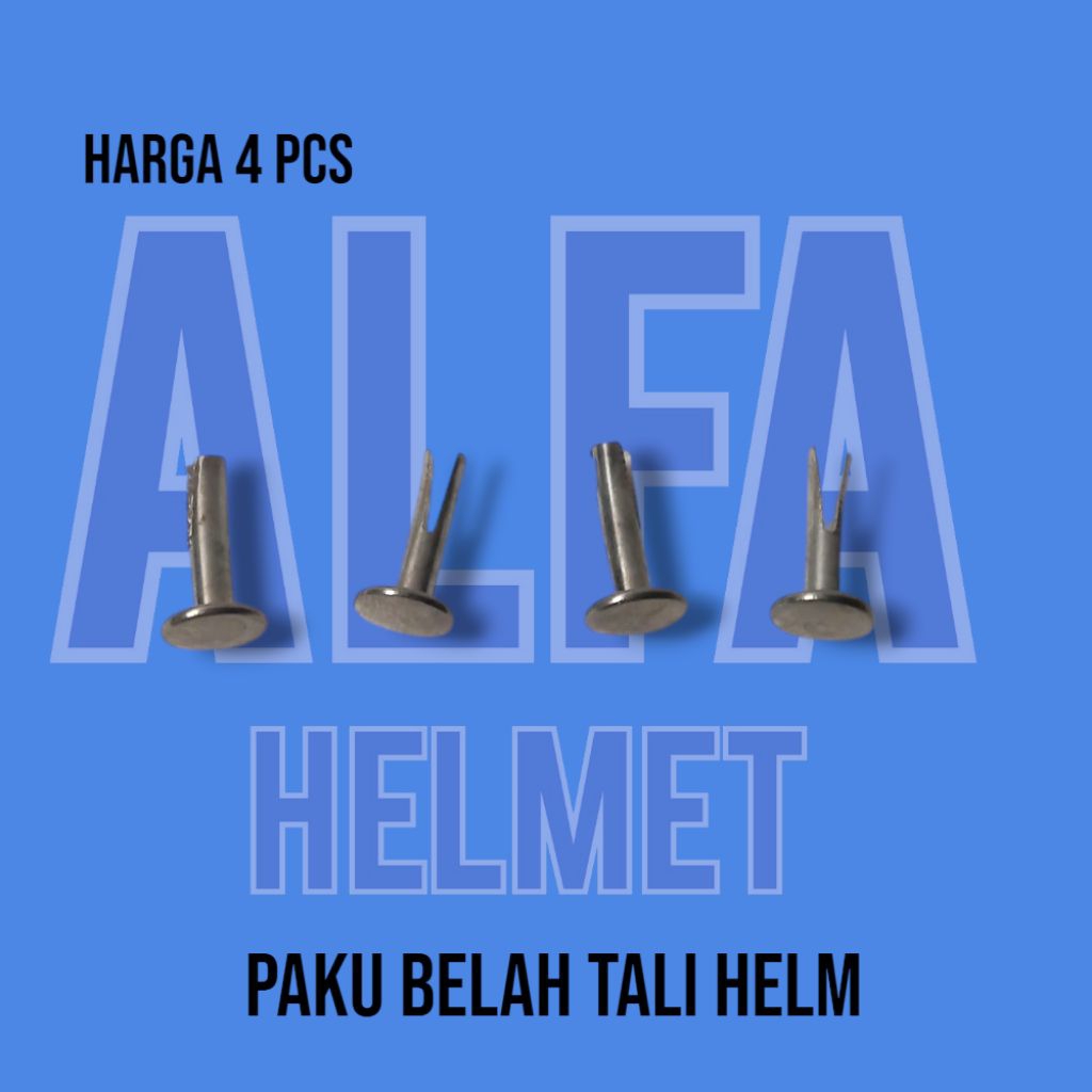 Jual Paku Belah Pemasangan Tali Helm / Paku Rivet Tali Helm || HARGA ...