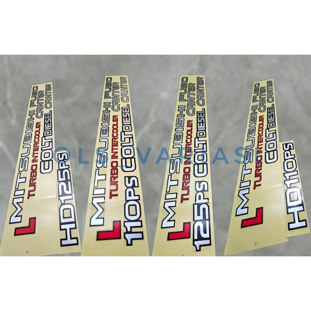 Jual Stiker sticker canter full set / stiker 125ps full set / stiker ...