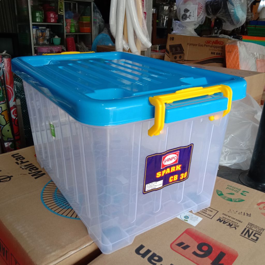 Jual SHINPO SPARK CB30 Container Box Plastik 30 Liter Bening ...