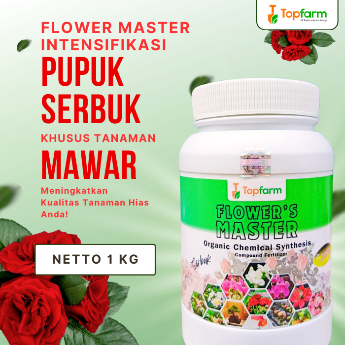 Pupuk Serbuk Topfarm / Pupuk Mawar Berbuah Lebat / Pupuk Mawar Berunga Besar / Pupuk Mawar Racikan / Pupuk Bunga Mawar Agar Berbunga Lebat / Pupuk Khusus Bunga Mawar / Pupuk Booster Bunnga Mawar