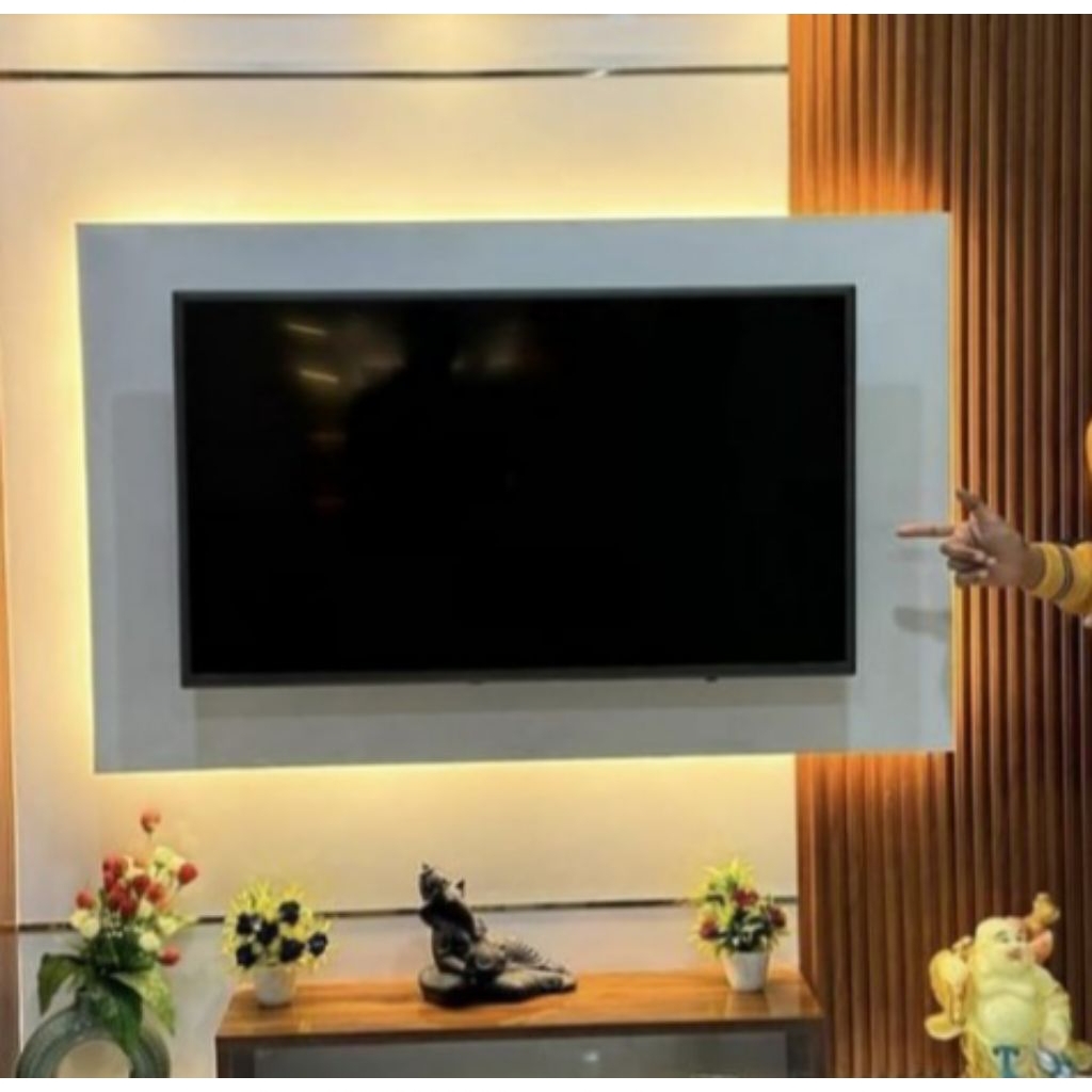 Jual Backdrop TV LED Modern 120 x 70 cm | Shopee Indonesia