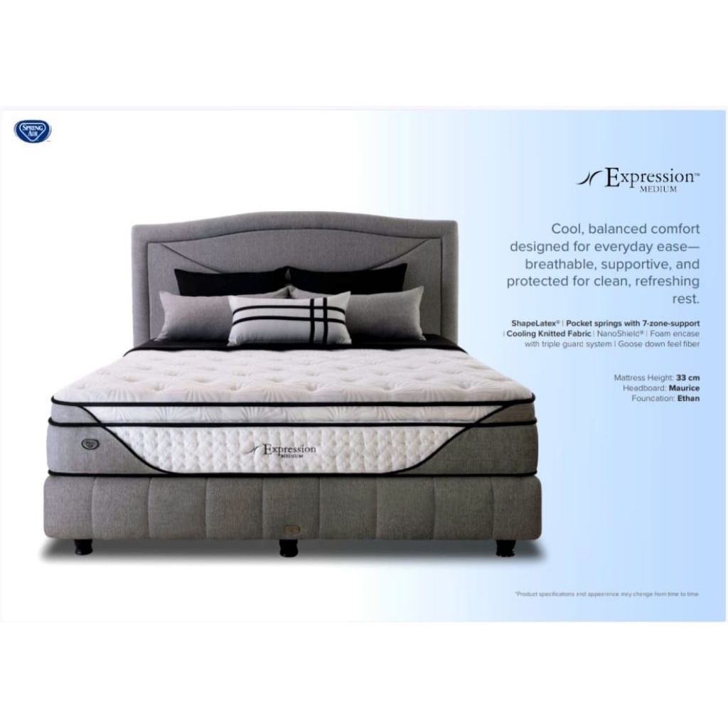 Jual spring bed spring air usa EXPRESSION MEDIUM matras kasur springbed ...