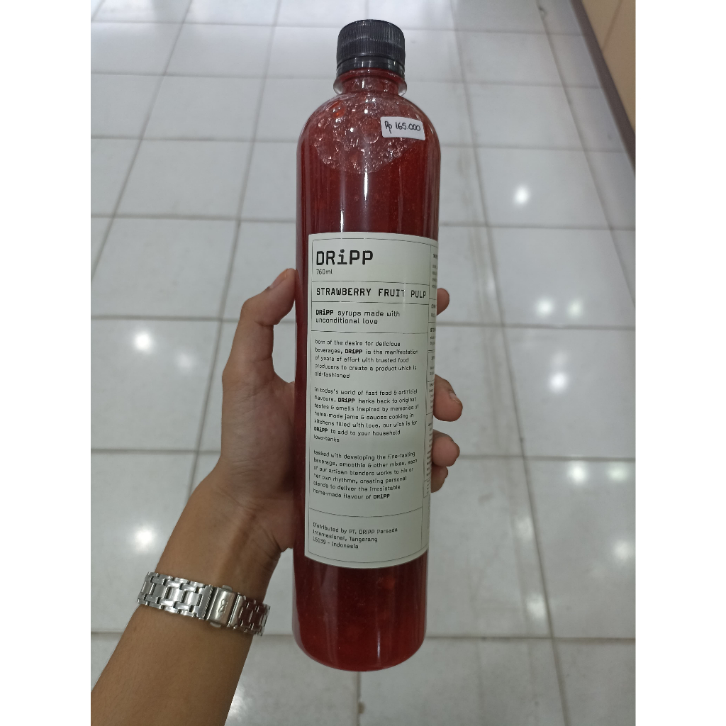 Jual DRIPP STRAWBERRY FRUIT PULP MINUMAN SIRUP PREMIIUM/SYRUP ...