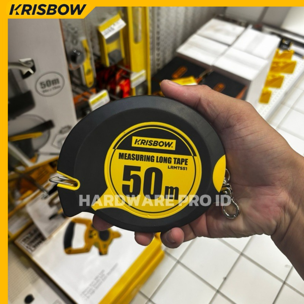 Jual Meteran Krisbow 50 Mtr Meteran Steel Lrmts51 MEASURING LONG TAPE ...