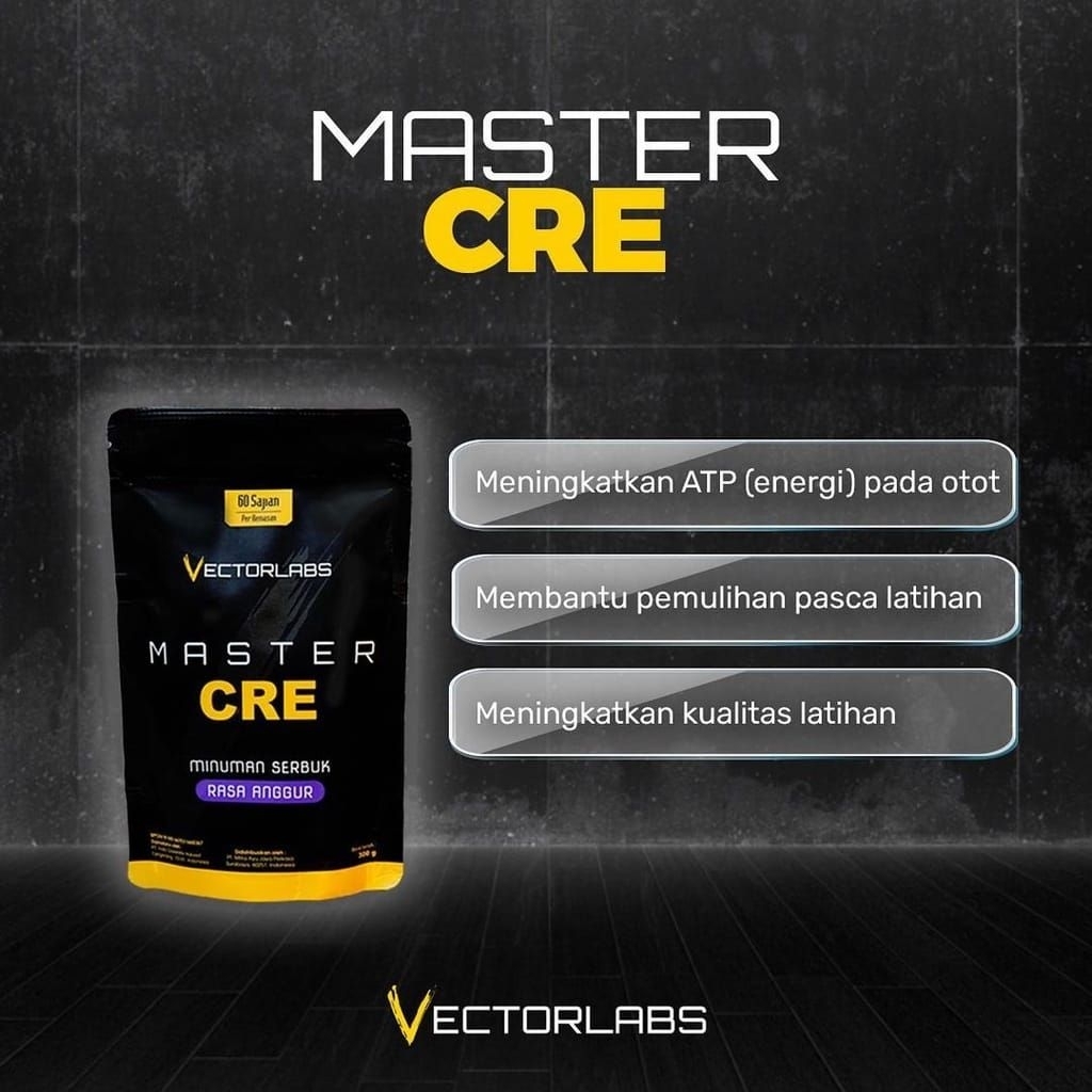 Jual Vectorlabs Master Cre Pouch 300 gram Creatine Monohydrate | Shopee ...