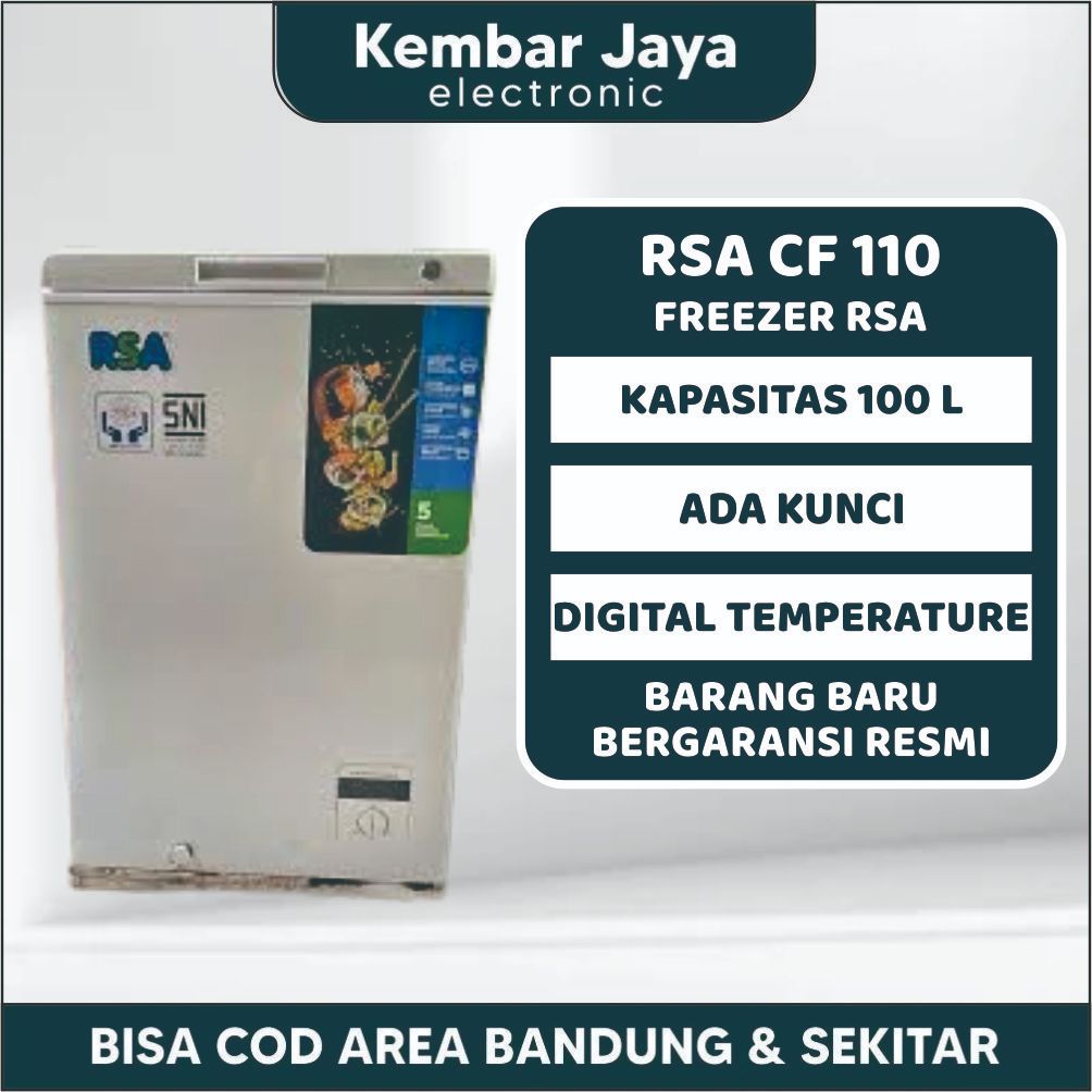 Jual CHEST FREEZER RSA By GEA CF 110 Cooler Box 100 Liter Low Watt ...