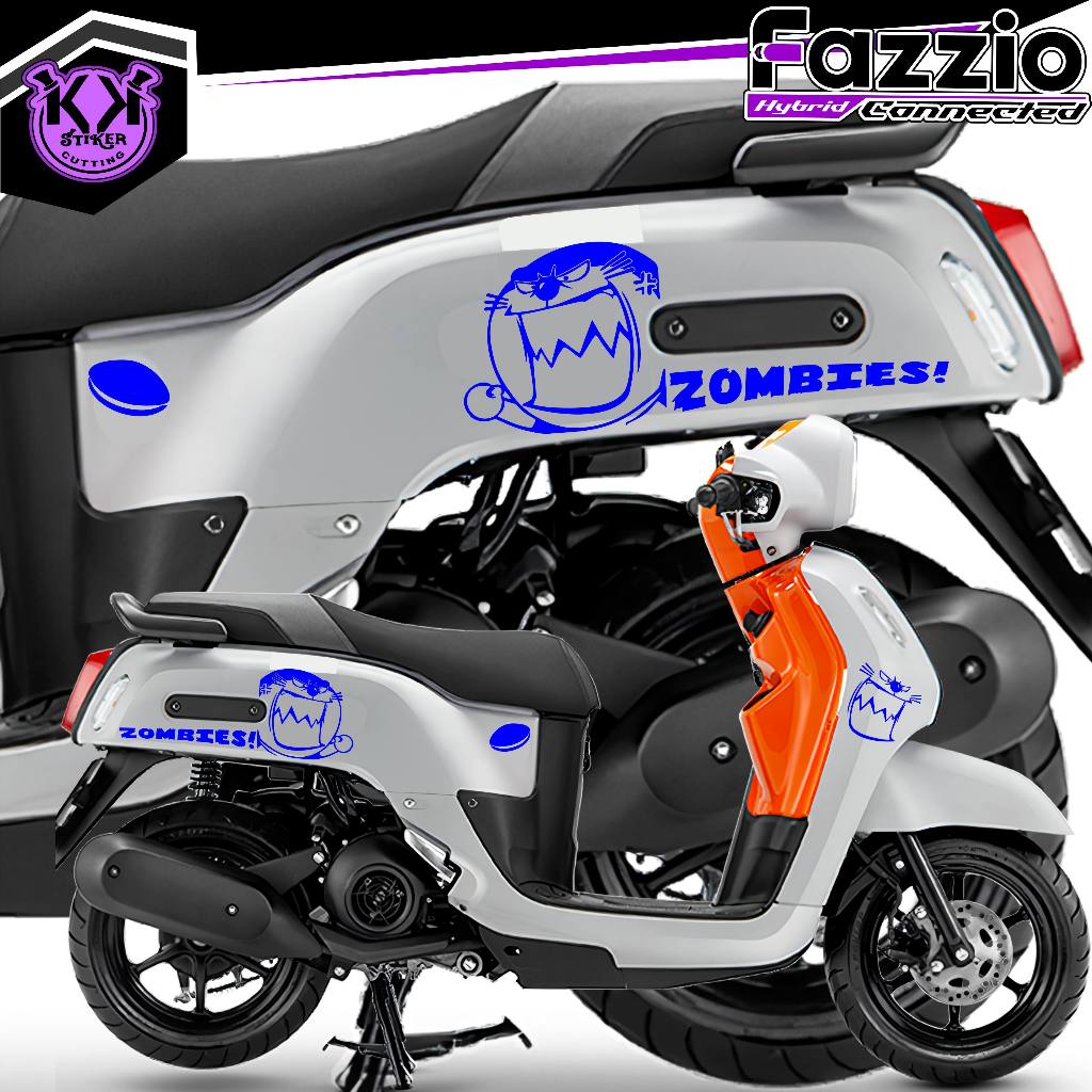 Jual SC.561/CUTTING STICKER ZOMBI DORAEMON/STRIPING FAZZIO/STIKER ...