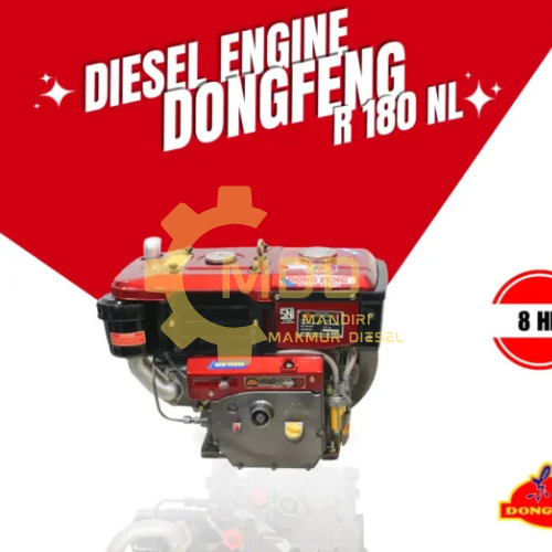 Jual MESIN DIESEL DONGFENG ASLI R180 NL 8HP PENDINGIN RADIATOR | Shopee ...