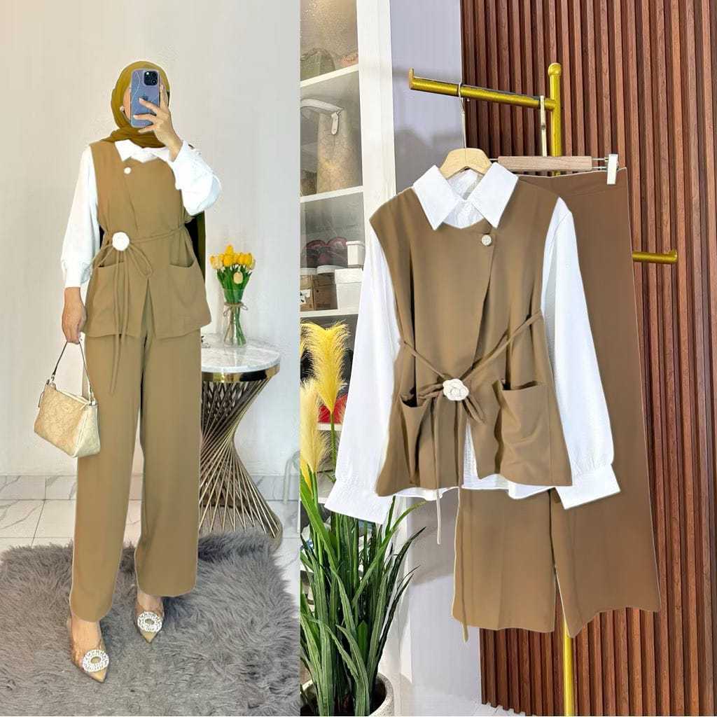 Jual TERBARU GLAM SET ROMPI CRINKLE AIRFLOW LD 110 // SETELAN ROMPI ...