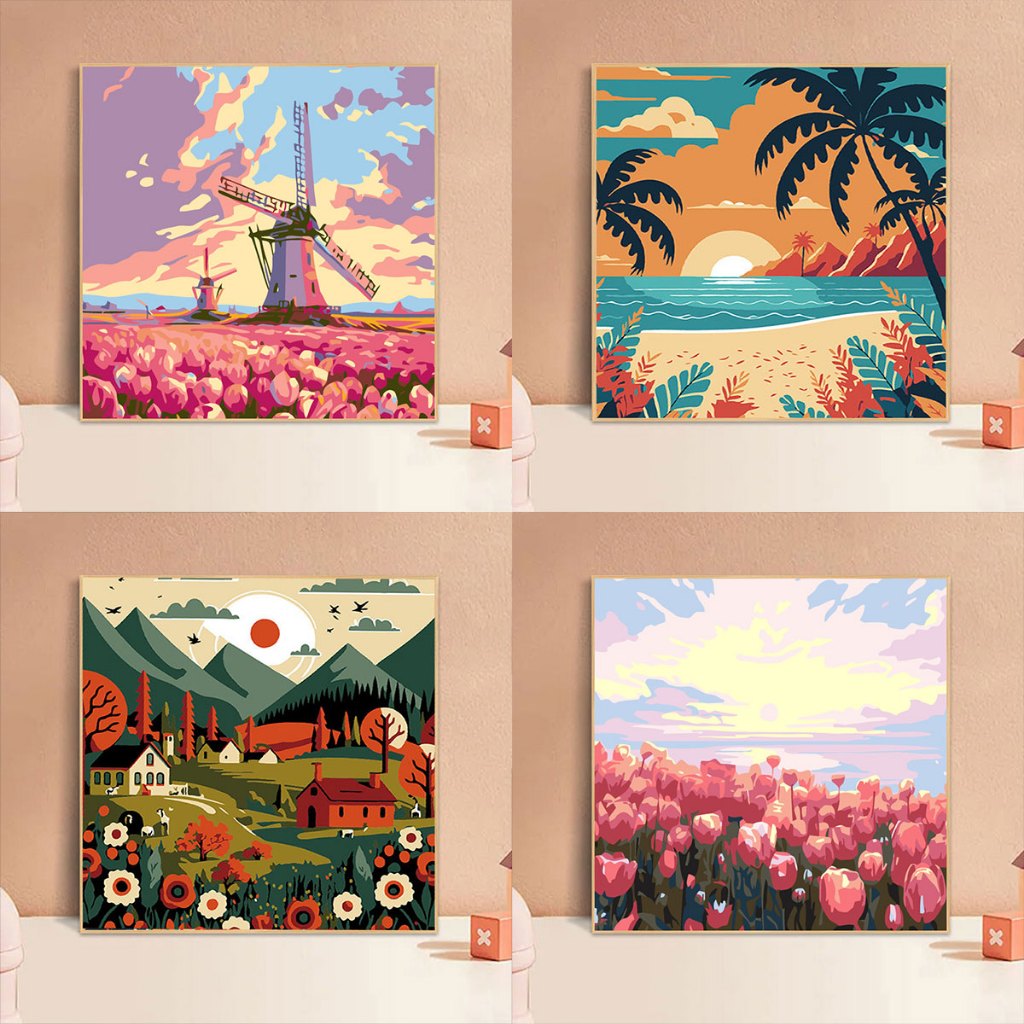 Jual [20x20] Paint By Number Painting By Numbers Kit DIY Lukisan Canvas ...