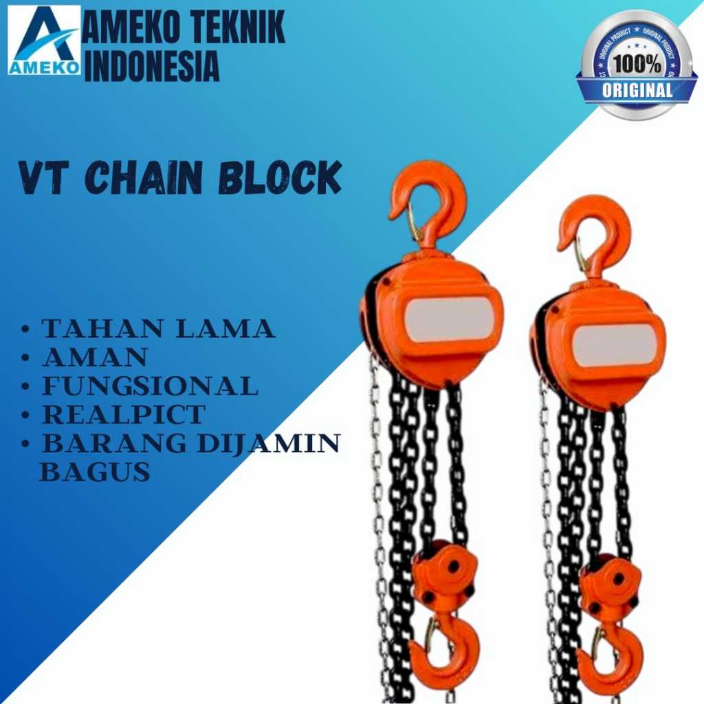 Jual VT CHAIN BLOCK KAPASITAS ( 5 TON x 3 METER, 5 TON x 6 METER, 5 TON ...