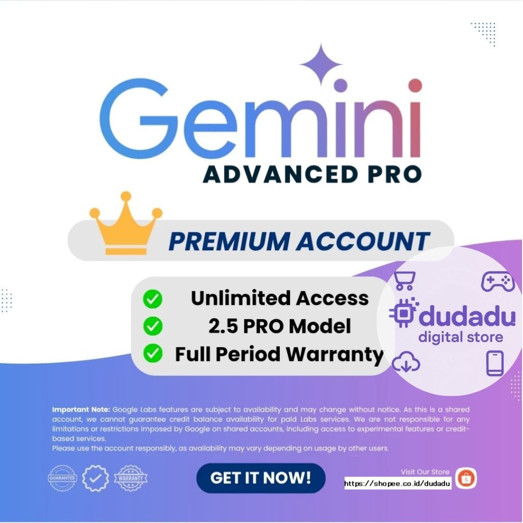 Jual #3 JUJUR AMANAH !!! GEMINI AI PRO + Veo 3 + Drive 2TB | 1 Akun ...