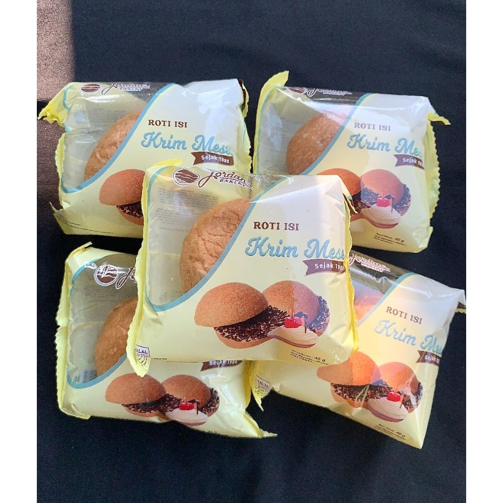 Jual promo 1 ball Roti krim meses jordan isi 5pcs enak lembut buat ...