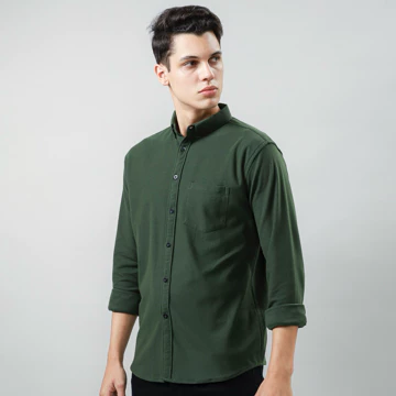 Kemeja Pria Lengan Panjang Slim Fit Cotton Pique Best Quality