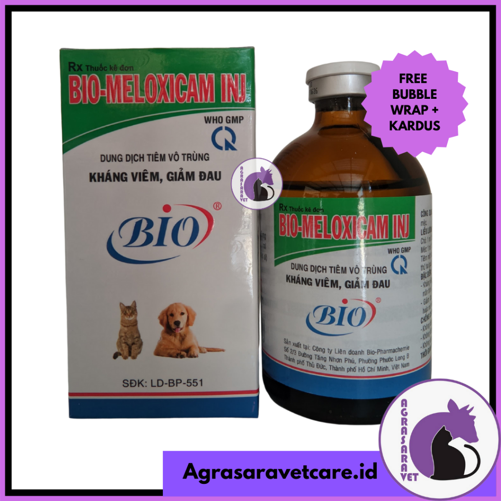 Jual Bio-Meloxicam inj 100ml – Obat Anti Radang Hewan | Shopee Indonesia