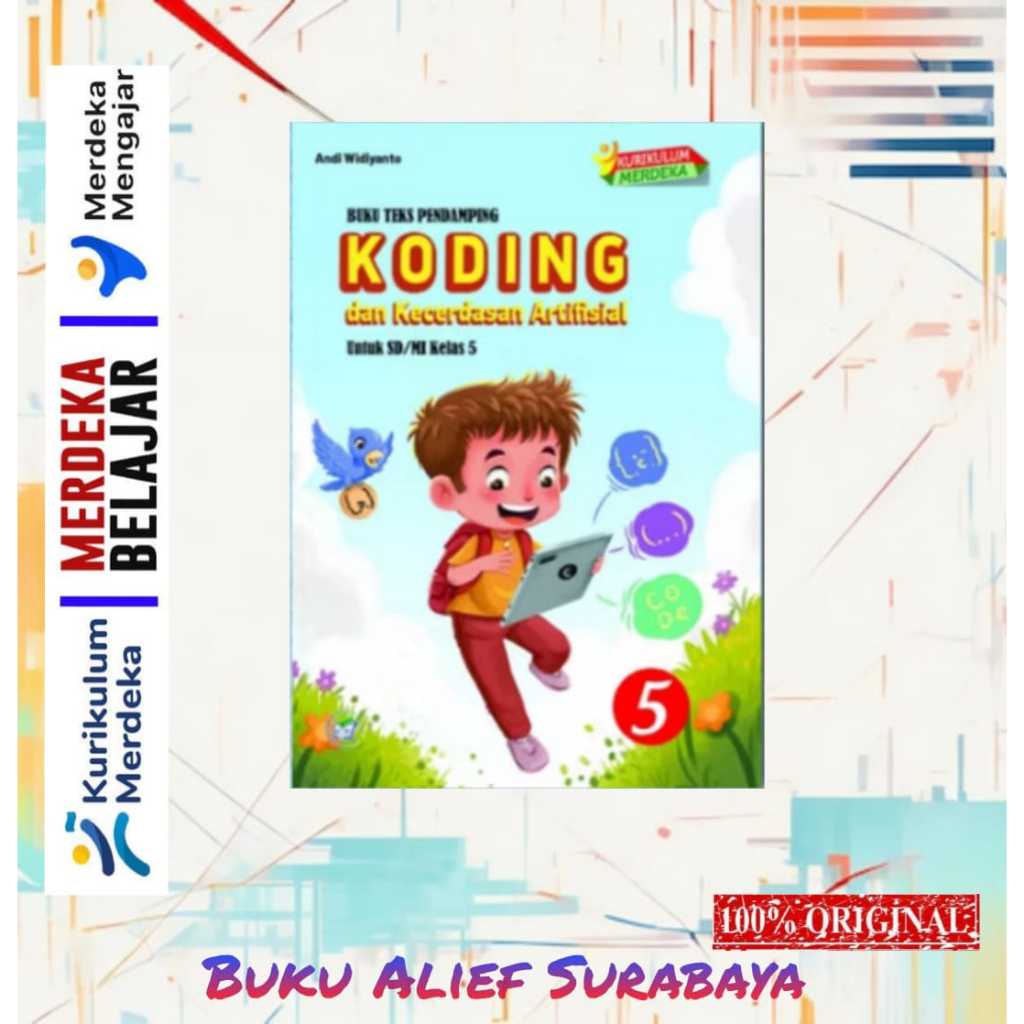 Jual Buku Teks Pendamping Koding Dan Kecerdasan Artfisial untuk SD/MI ...