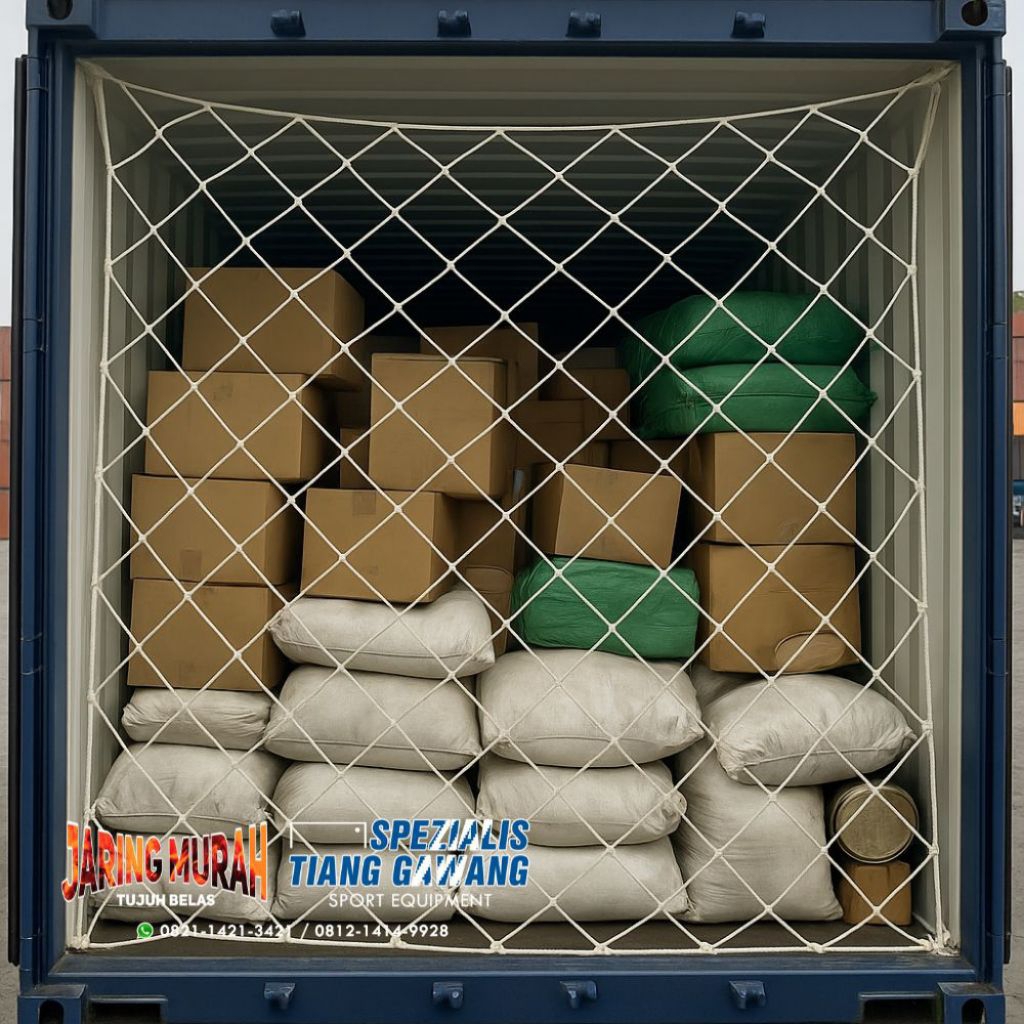 Jual Jaring Pengaman Container Barang PE 3mm | Sekat Container Kargo ...