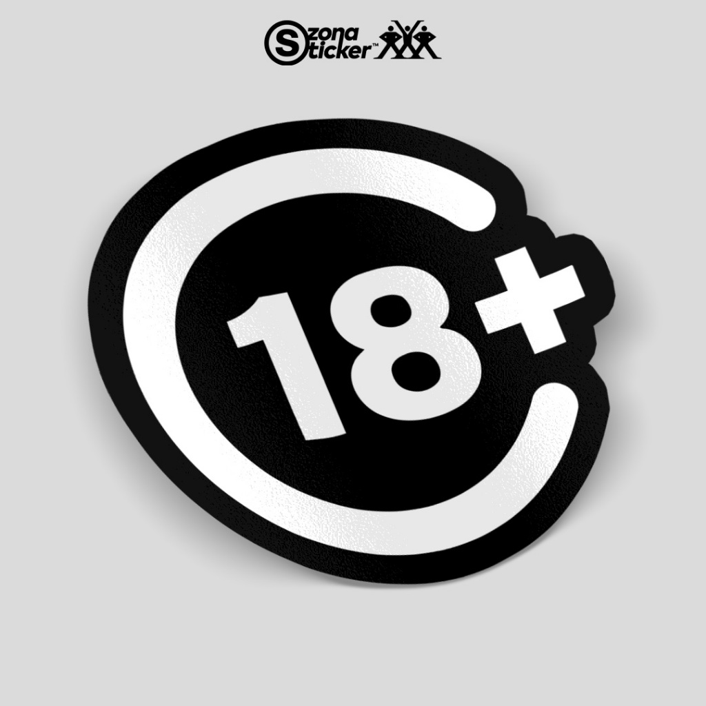 Jual Sticker Simbol Label 18+ | sticker aesthetic | sticker lucu ...