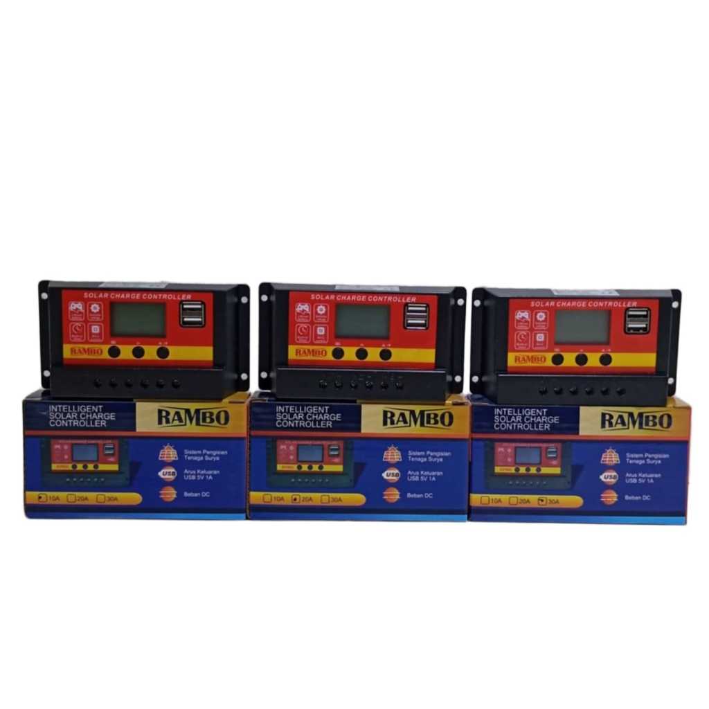 Jual CONTROLLER SOLAR PANEL SURYA RAMBO 10A | 20A | 30A | Shopee Indonesia