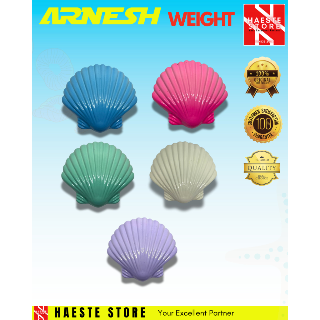 Jual ARNESH LEADWEIGHT SHELL STAR TIMAH PEMBERAT KERANG | Shopee Indonesia