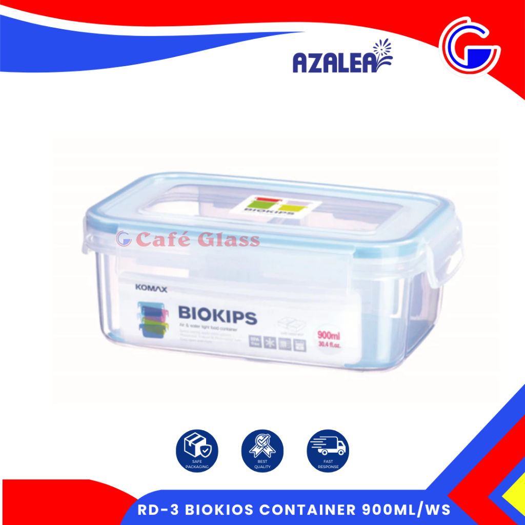 Food Container Plastik - Biokips Klip - Tempat Penyimpanan Makanan - Rd-3 Biokips Container 900Ml