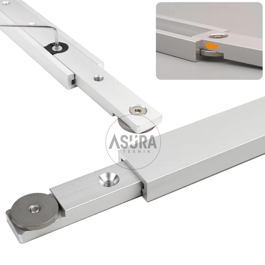 Jual ALUMINIUM SLIDER RUNNER T-TRACK FOR TABLE SAW ROUTER WNEW | Shopee ...